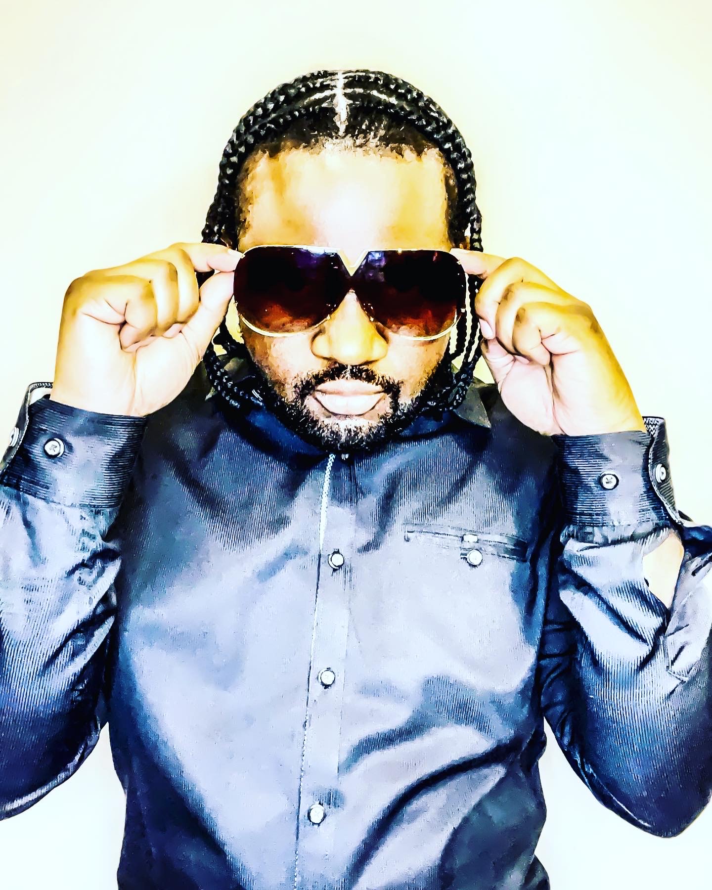 Krush wearing shades